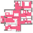 Halle-Kröllwitz: Wohnungen mit 2 bis 5 Zi., Aufzug, Balkon/Terrasse, PKW - Grundriss - 1. Obergeschoss, WE 08